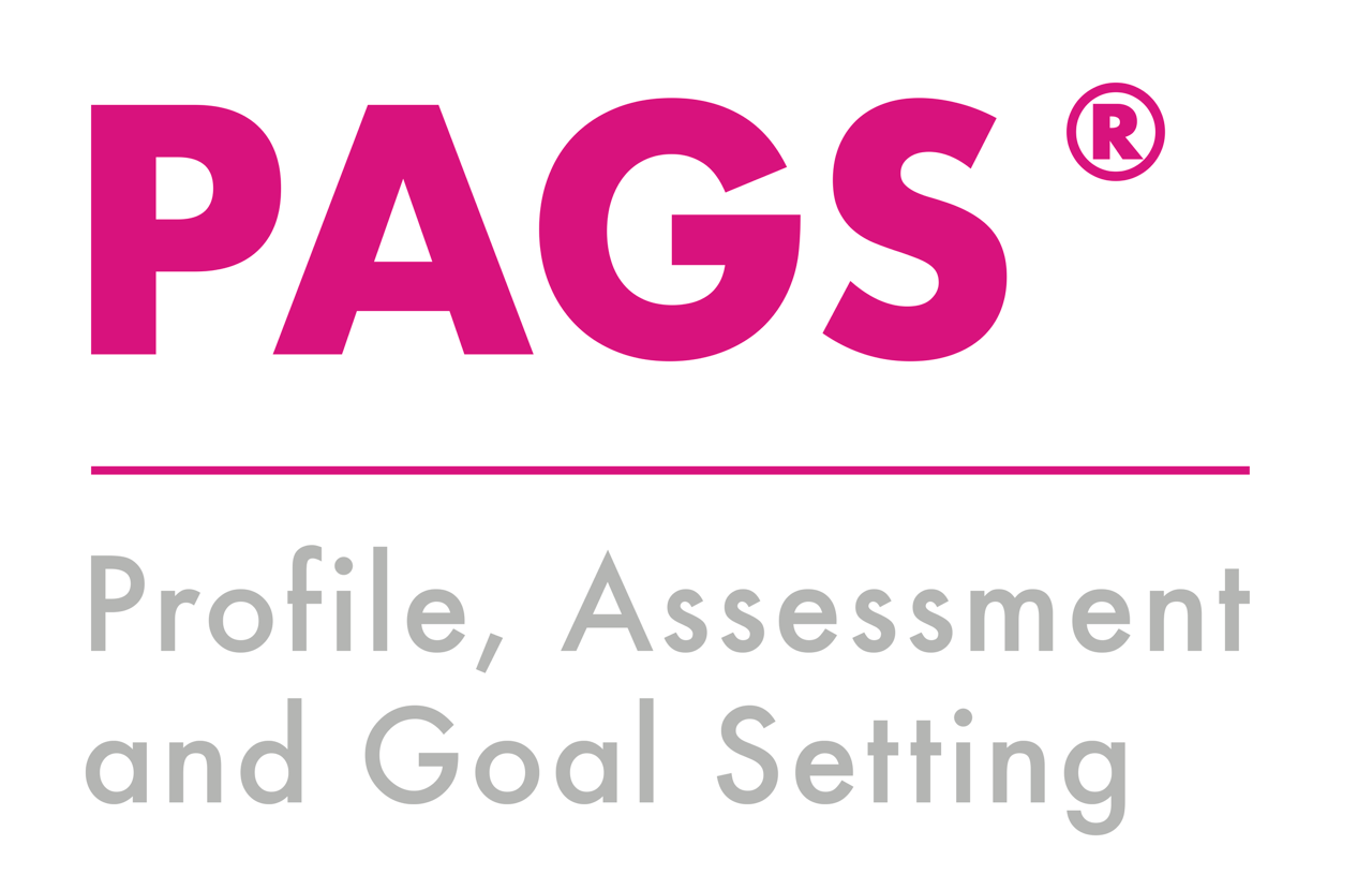 PAGS logo with "Profile, Assessment, and Goal Setting" text underneath.