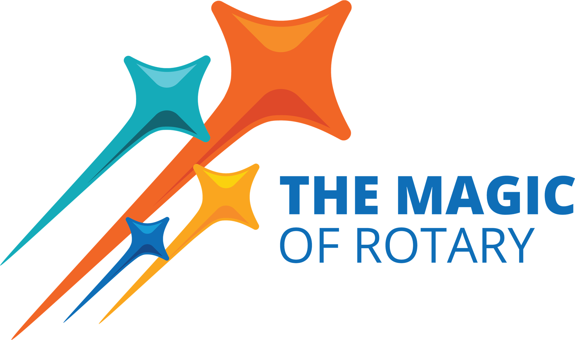 The magic of rotary logo